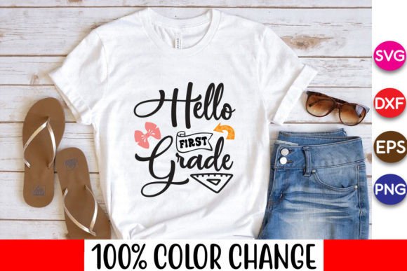 Hello First Grade Free Svg Design