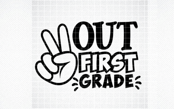 Peace Out First Grade Graphics