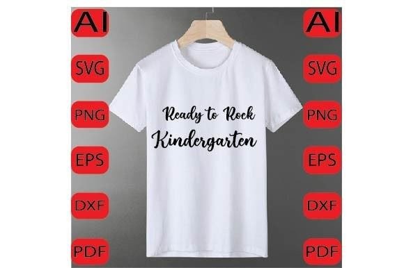Ready to Rock Kindergarten Svg