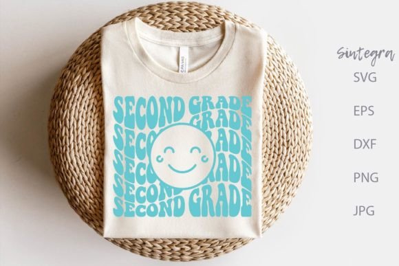 Second Grade SVG With Smiley Face: A Versatile Graphic for Crafts and Merch